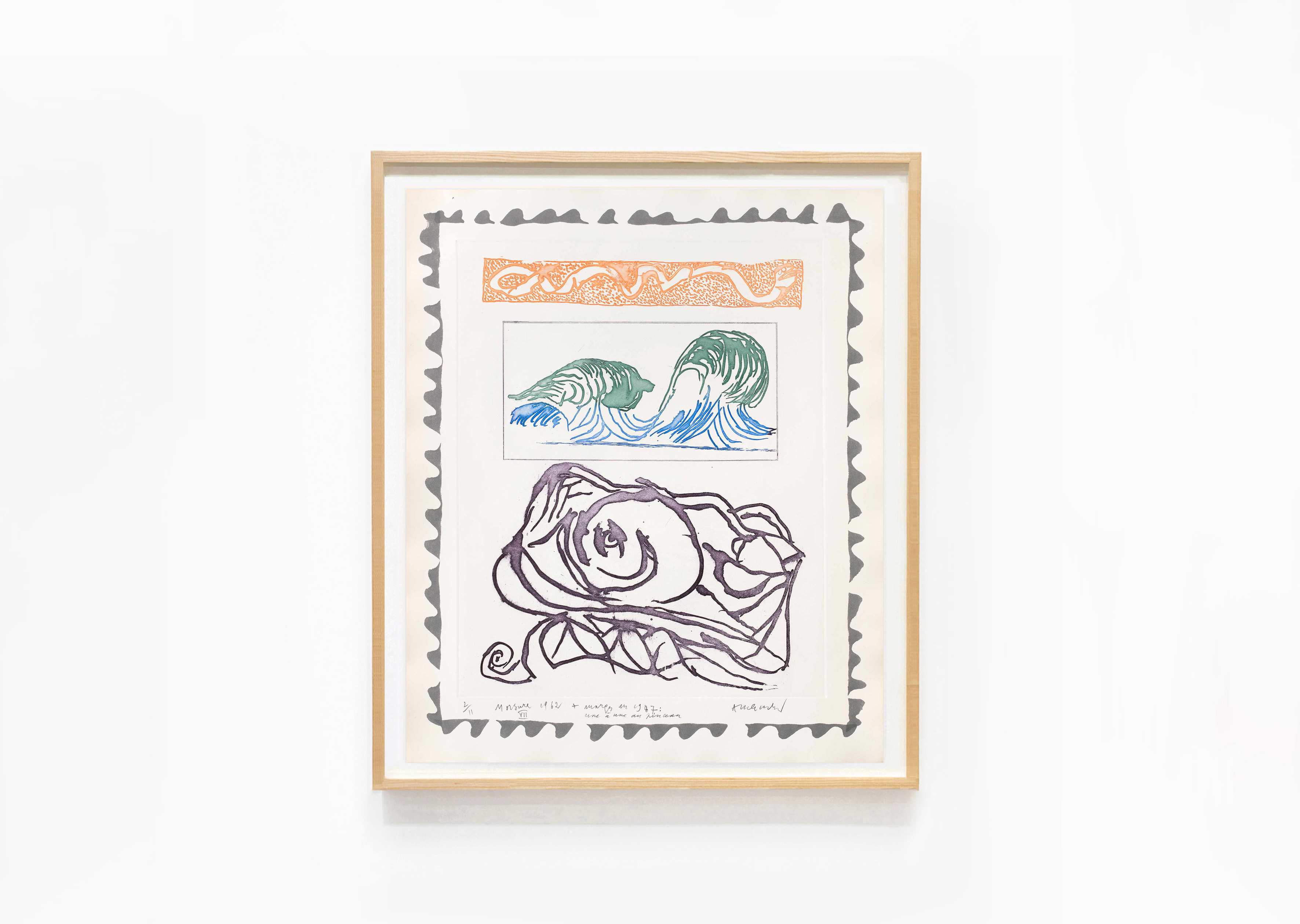 estampe Morsures VII Pierre Alechinsky